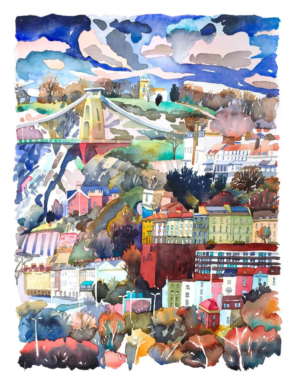 Print Giclee Print "Autumn Clifton 2 homeware shops bristol gift shops bristol Abigail McDougall