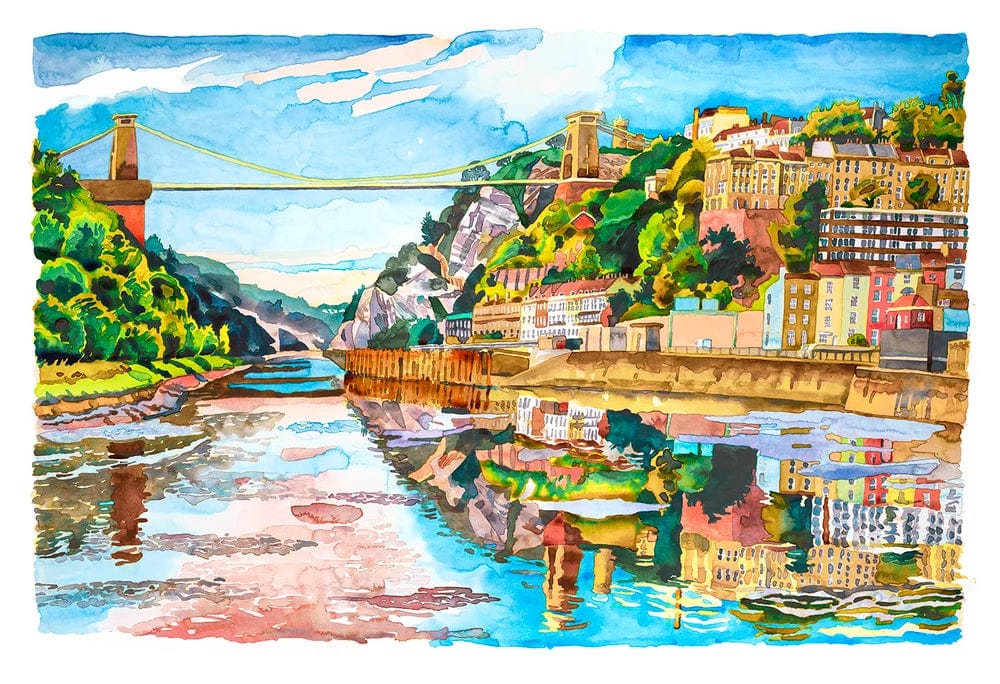 Print Giclee Print "Summer Avon Gorge" homeware shops bristol gift shops bristol Abigail McDougall