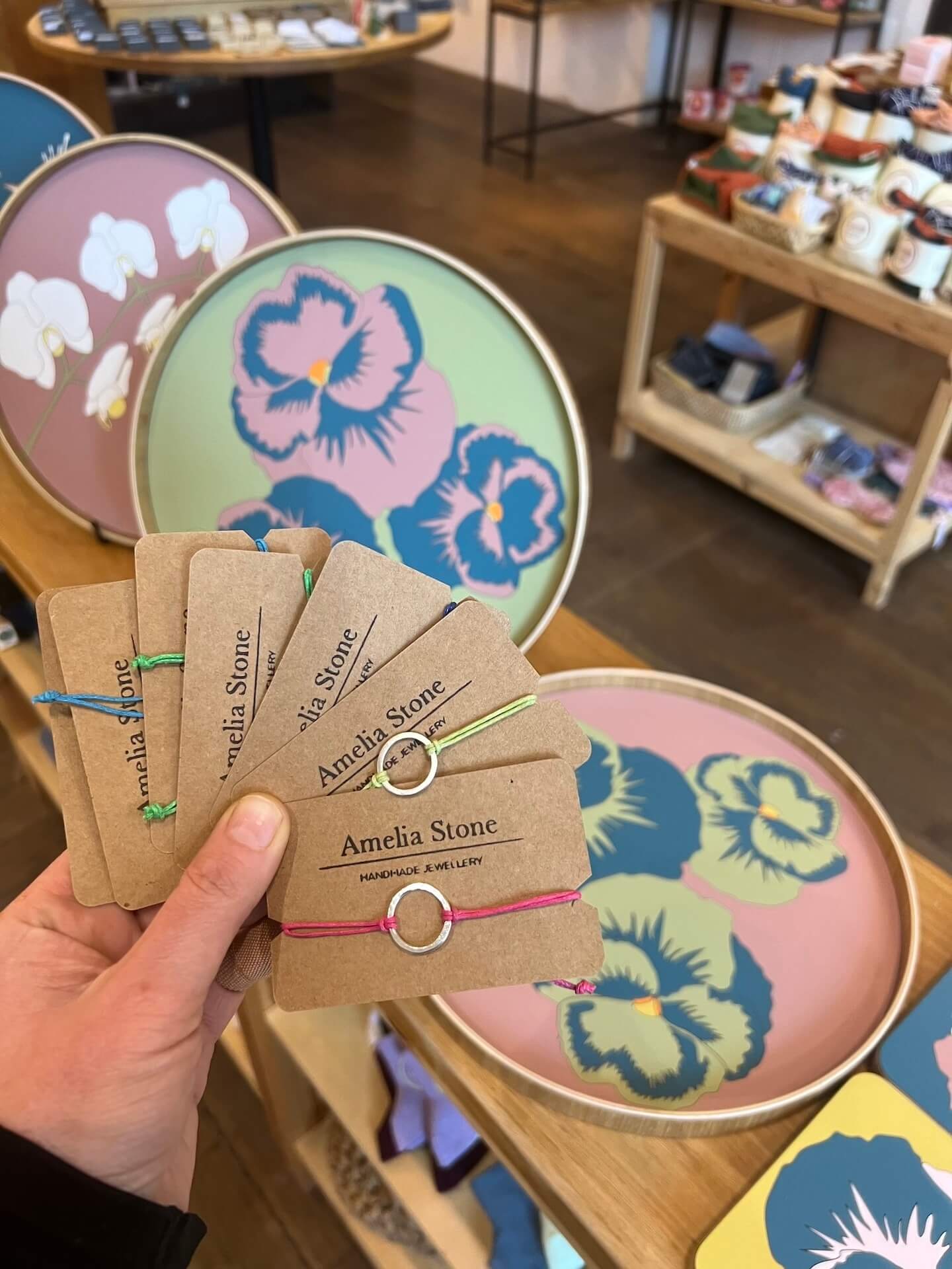 Bracelet Friendship Bracelet - Sterling Silver (various colours) homeware shops bristol gift shops bristol Amelia Stone Jewellery