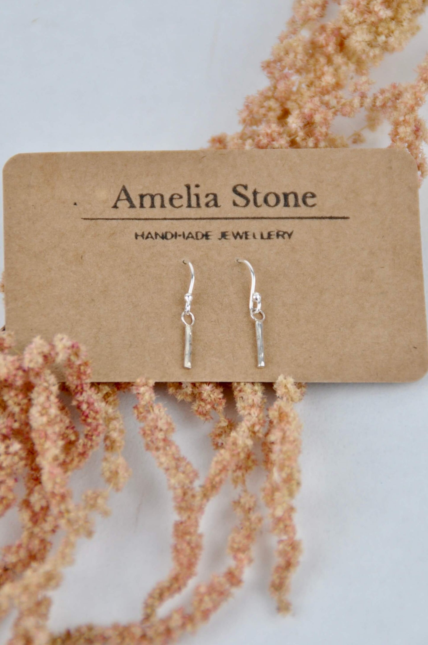 Earrings 'Hammered Strand' Earrings - Sterling Silver (three sizes) homeware shops bristol gift shops bristol Amelia Stone Jewellery