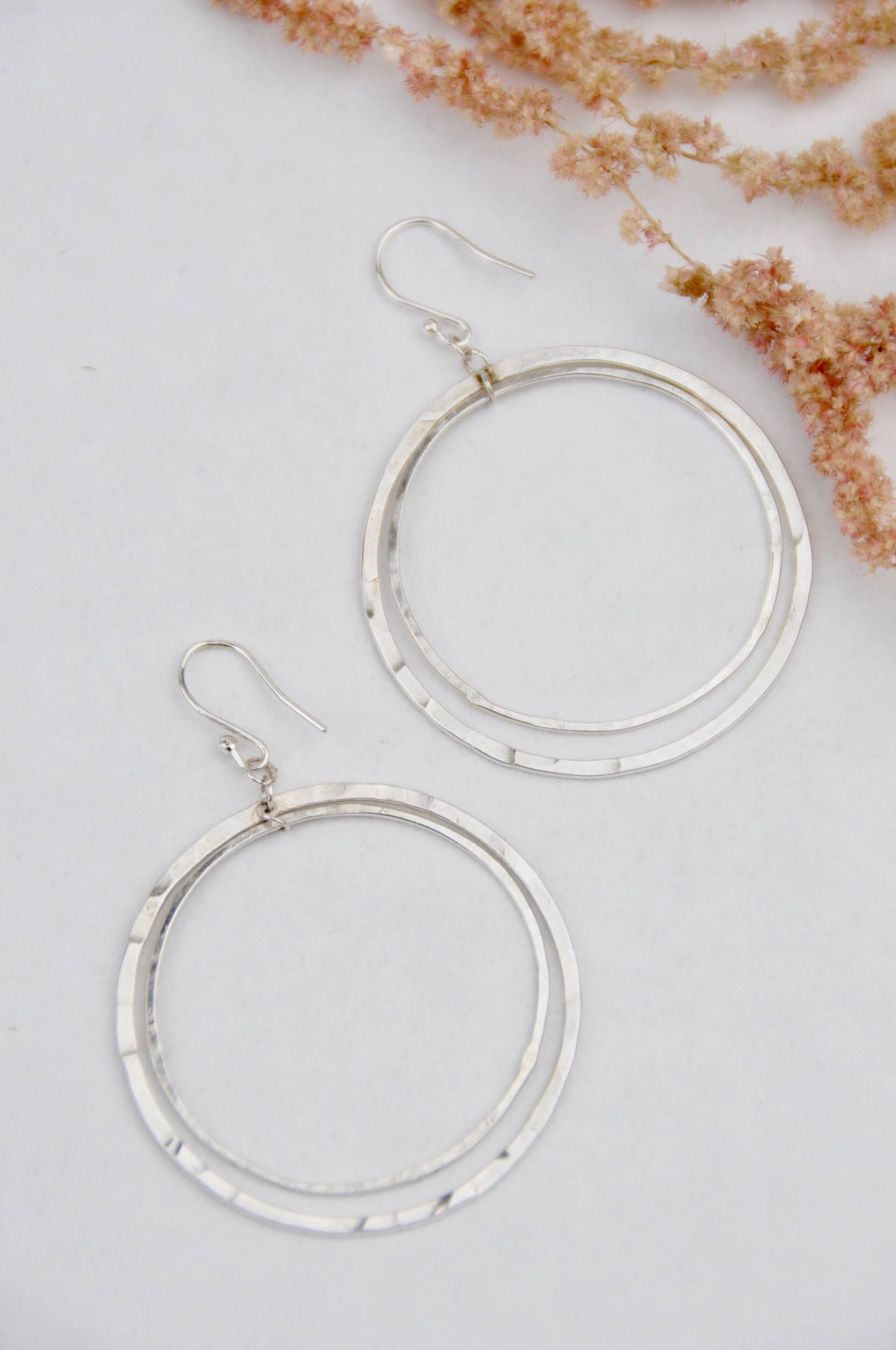 Earrings 'Rotating Hoop' Earrings - Sterling Silver (two sizes) homeware shops bristol gift shops bristol Amelia Stone Jewellery