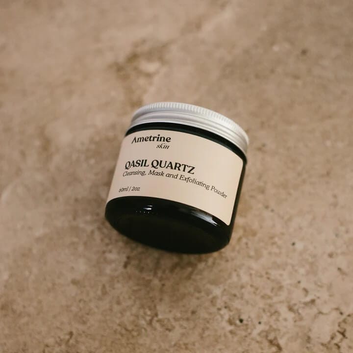 Qasil Quartz Cleansing Mask & Exfoliating Powder - 60ml homeware shops bristol gift shops bristol Ametrine Skin