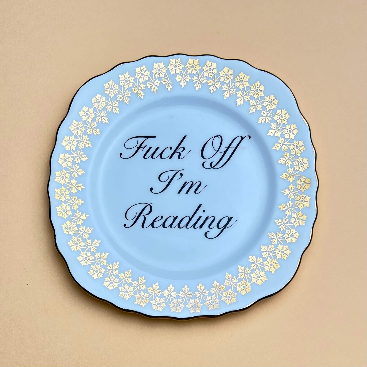 Ceramics Decorative Wall Plate - F*ck Off I'm Reading (various styles) homeware shops bristol gift shops bristol Beau & Badger