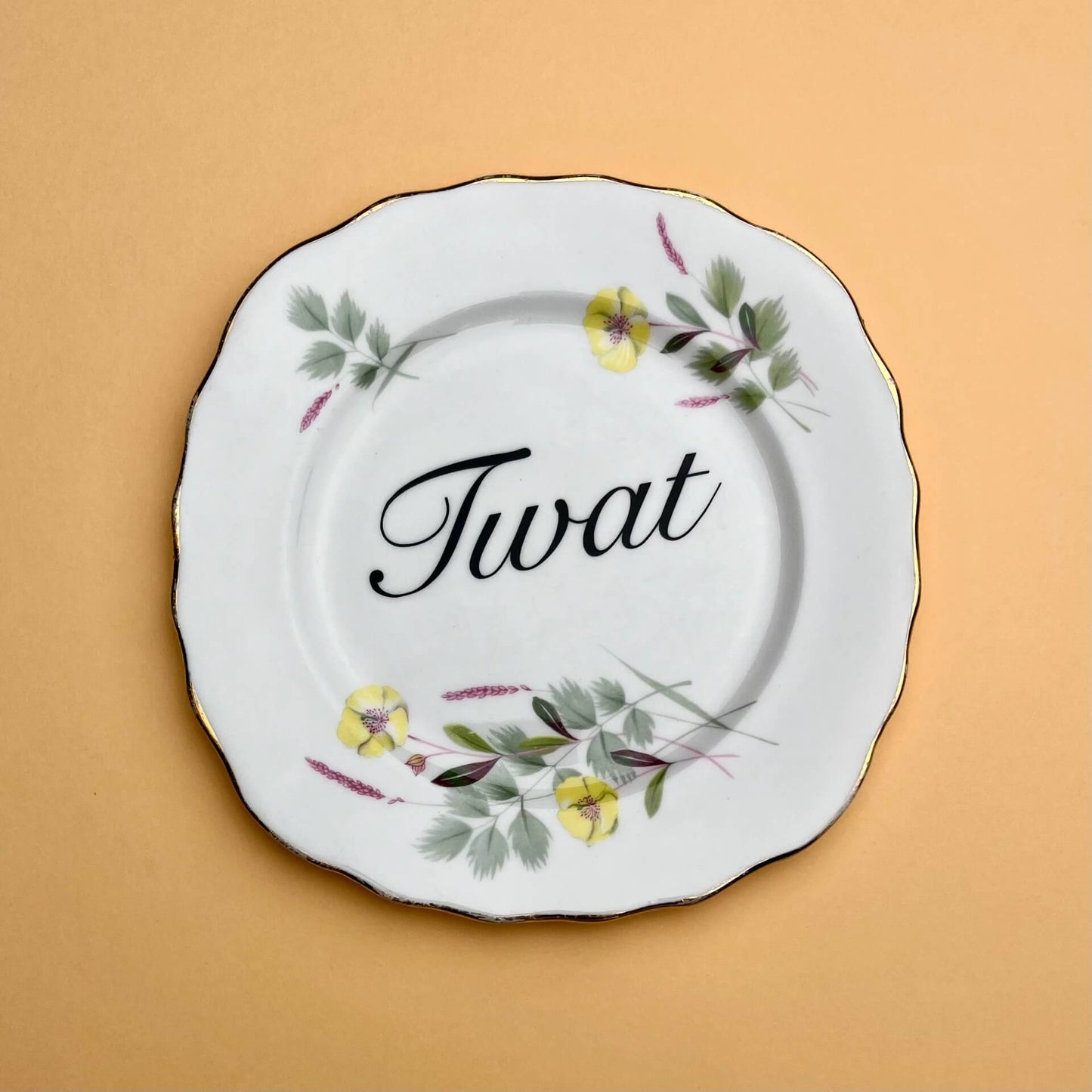 Ceramics A Decorative Wall Plate - Tw*t (various styles) homeware shops bristol gift shops bristol Beau & Badger