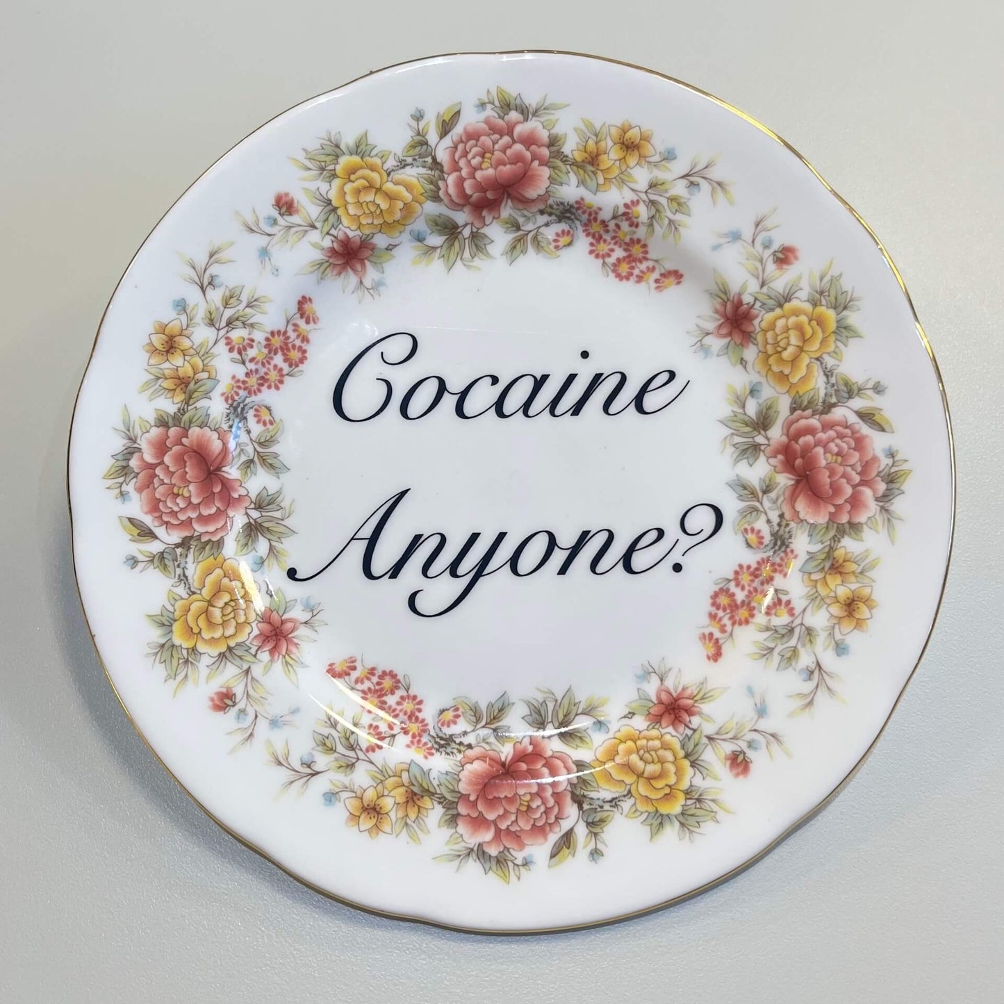 Ceramics C Decorative Wall Plate - Coc*ine Anyone? (various styles) homeware shops bristol gift shops bristol Beau & Badger