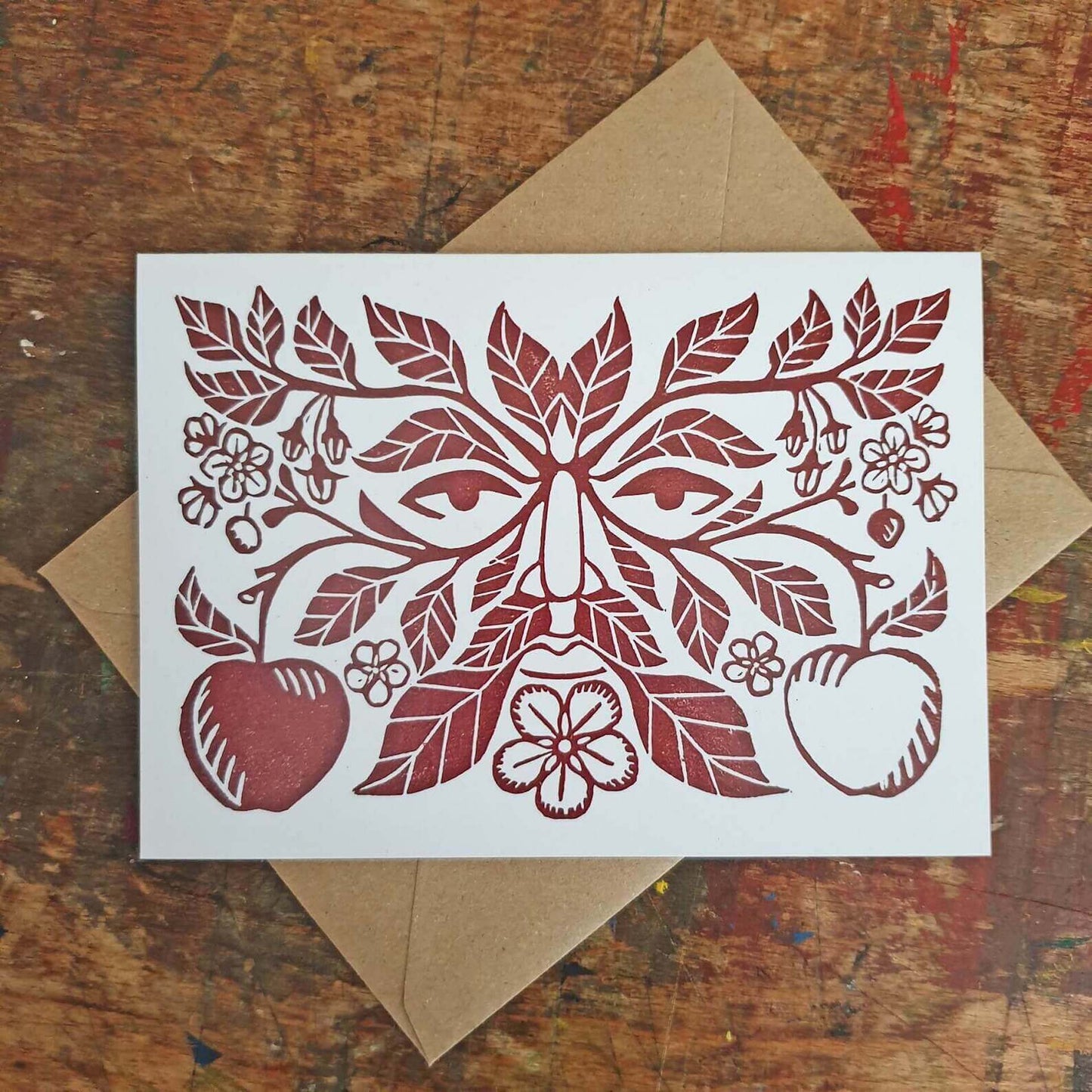 Apple Tree Man Greetings Card homeware shops bristol gift shops bristol Becca Thorne Illustration