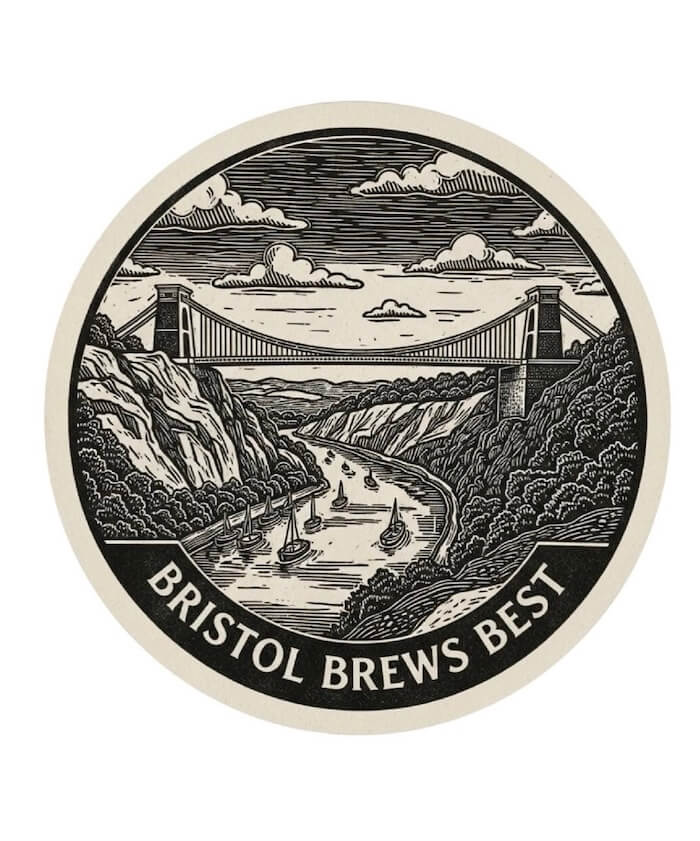 Bristol Prints Clifton Suspension Bridge Bristol Brews Best Prints (Various Designs) homeware shops bristol gift shops bristol Bethan Lino Prints