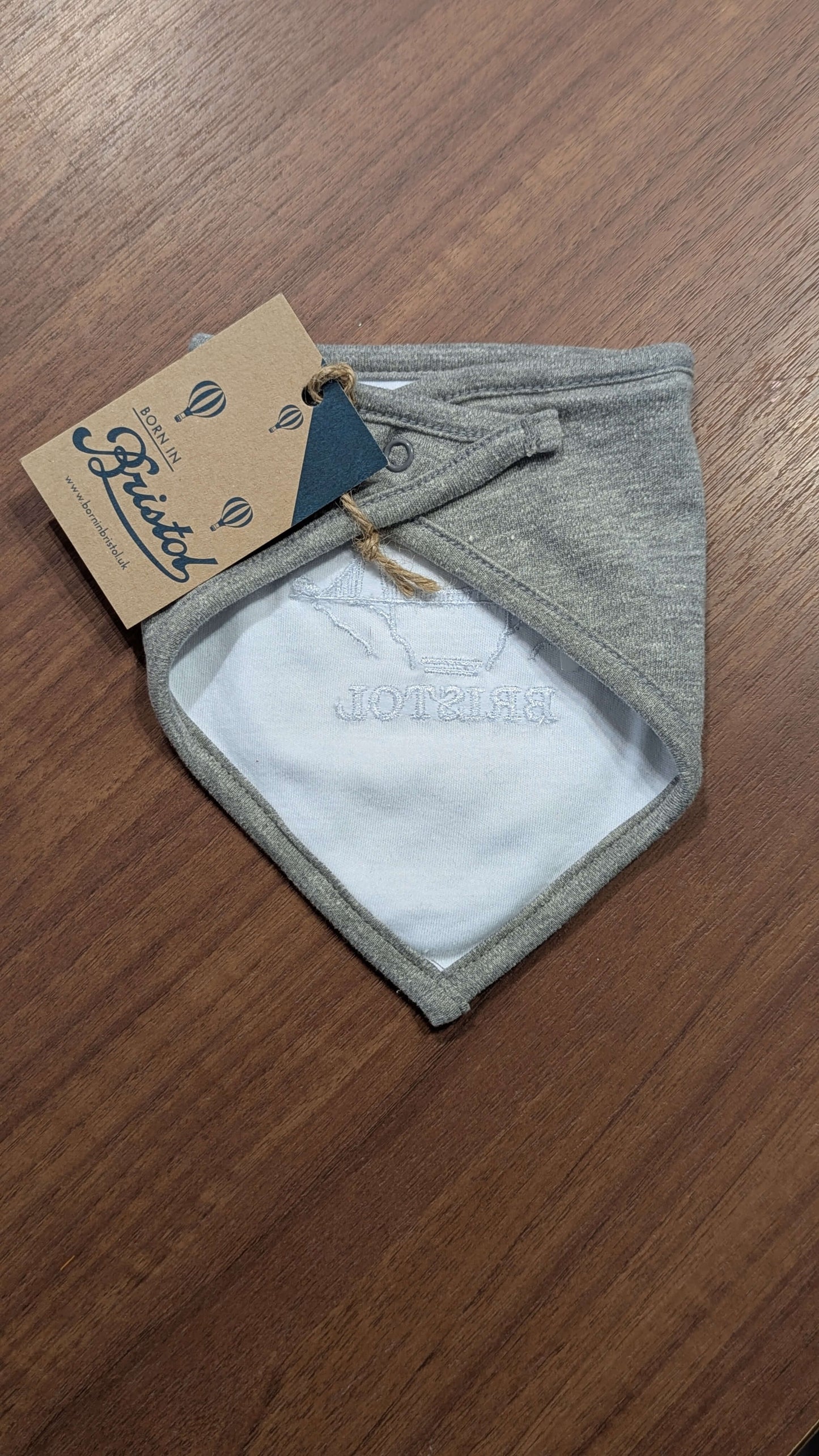 Bristol Embroidered Baby Bib | Bristol Suspension Bridge Design homeware shops bristol gift shops bristol Born in Bristol