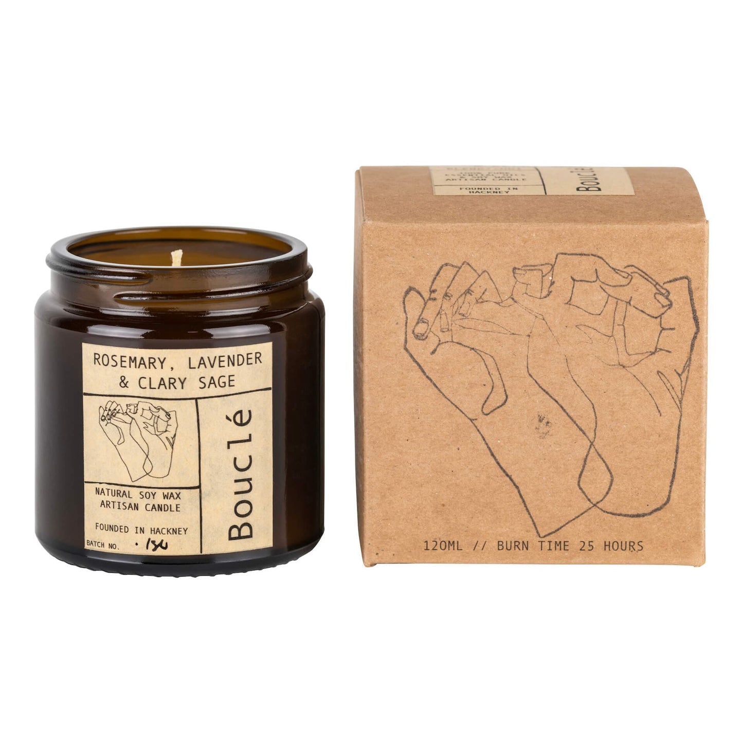 Candle Rosemary, Lavender & Clary Sage Candle homeware shops bristol gift shops bristol Bouclé