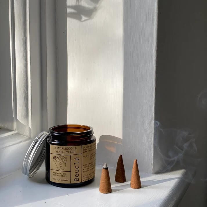Incense Sandalwood & Ylang Ylang Incense Cones - Four Varieties homeware shops bristol gift shops bristol Bouclé