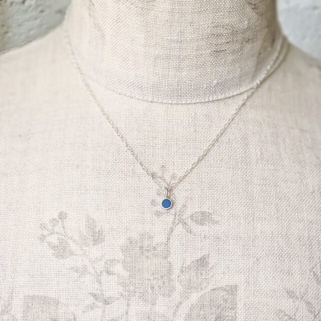Jewellery Little Dot Pendant - Various Colours 16" Silver Chain homeware shops bristol gift shops bristol Clare Lloyd