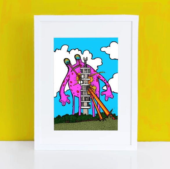 Prints A4 Print Purdown Print homeware shops bristol gift shops bristol Dixon Does Doodles