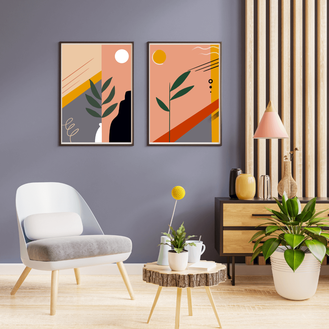 Prints Plant Print with Vase homeware shops bristol gift shops bristol Do It Later Illustration