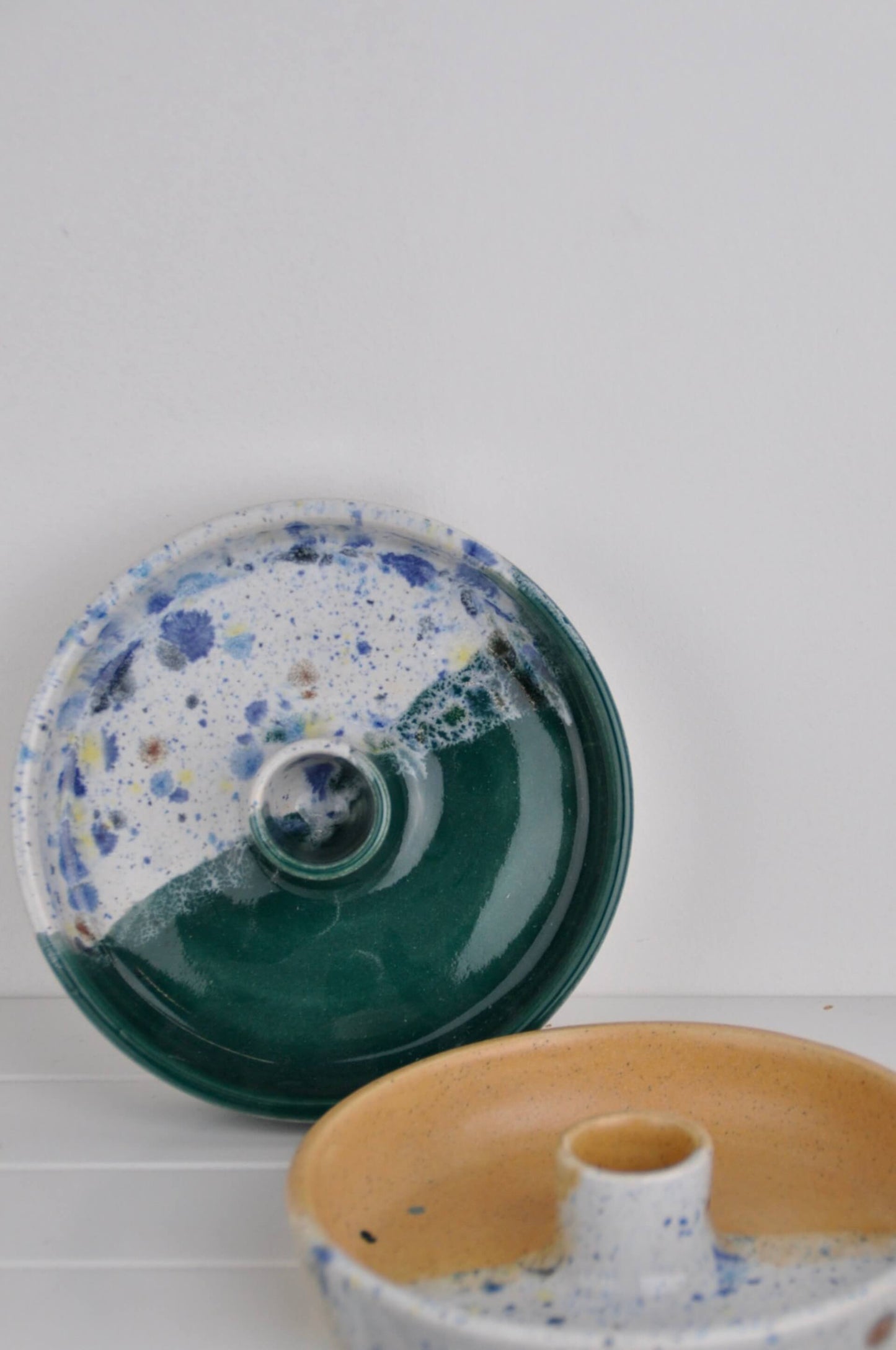 Candle Stick Holder Ceramic Candlestick Holder (4 Glazes) homeware shops bristol gift shops bristol Ella Fletcher Designs