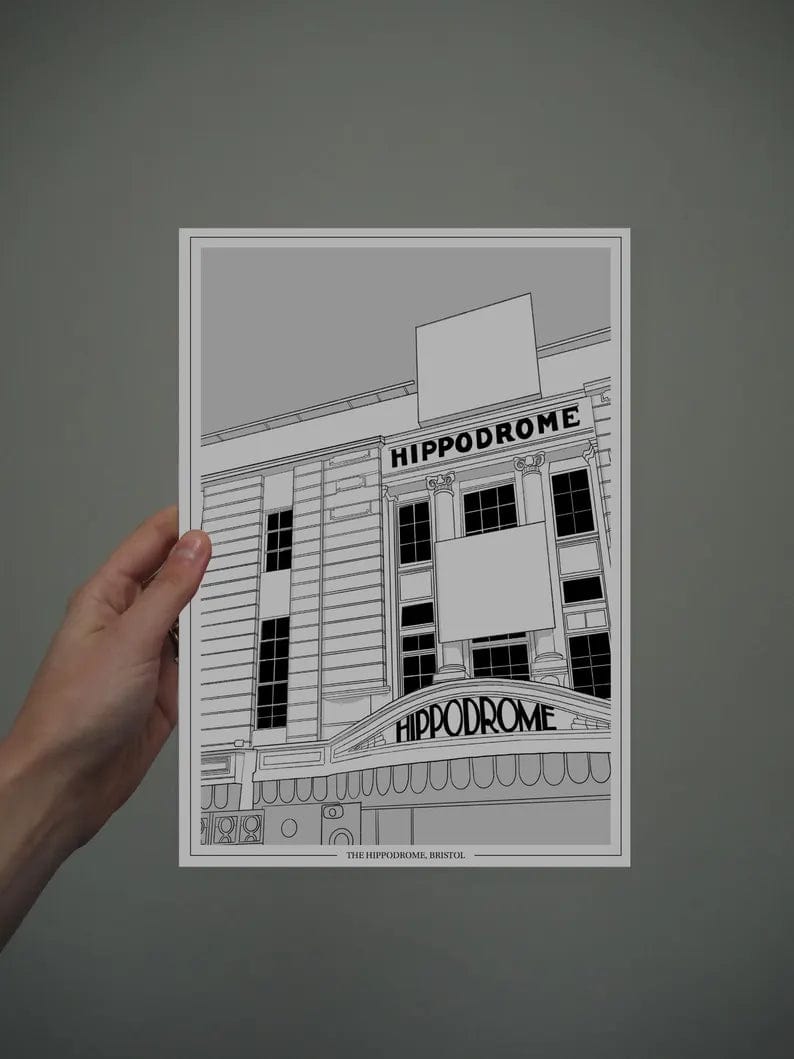 Print Hippodrome Print - A4 (various colours) homeware shops bristol gift shops bristol Ellie Rowe Design