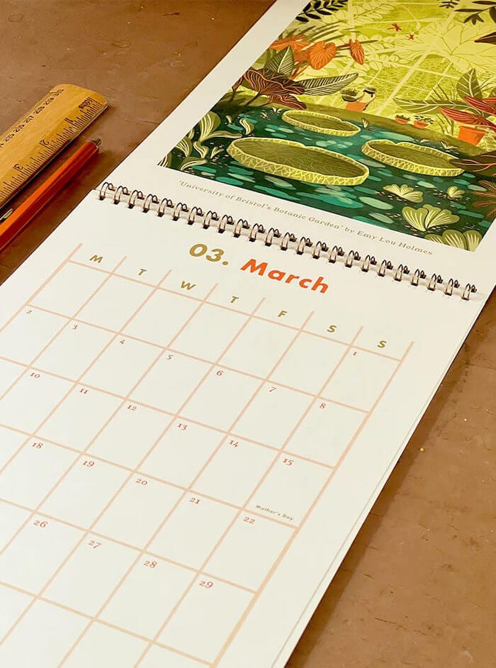 Bristol Calendar Bristol 2026 Calendar - Emy Lou Holmes homeware shops bristol gift shops bristol Emy Lou Holmes