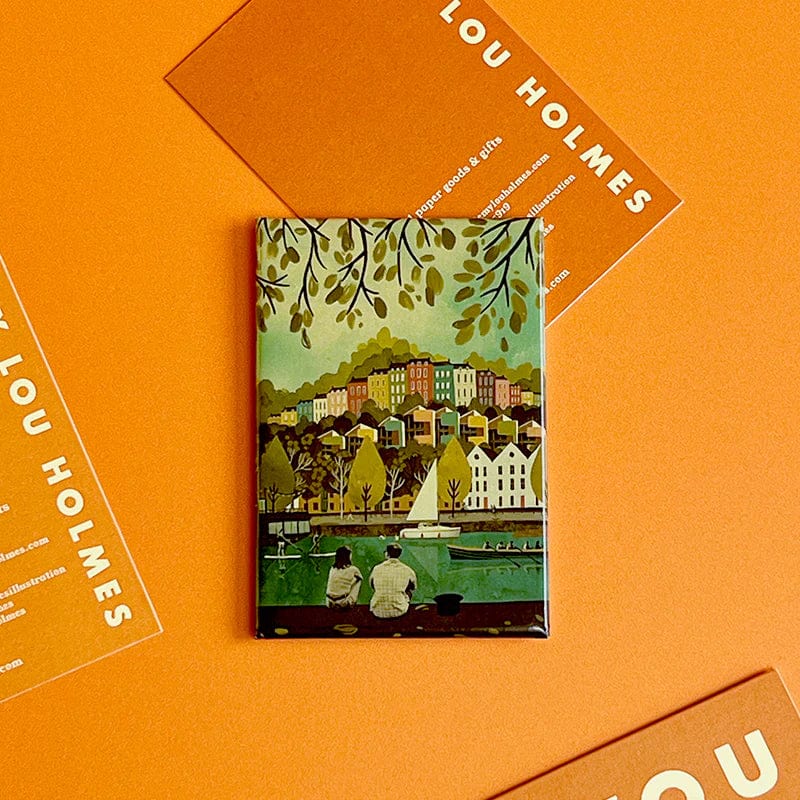 Magnet Harbour Rainbow Houses Magnet Bristol Landmark Magnets (various designs) homeware shops bristol gift shops bristol Emy Lou Holmes