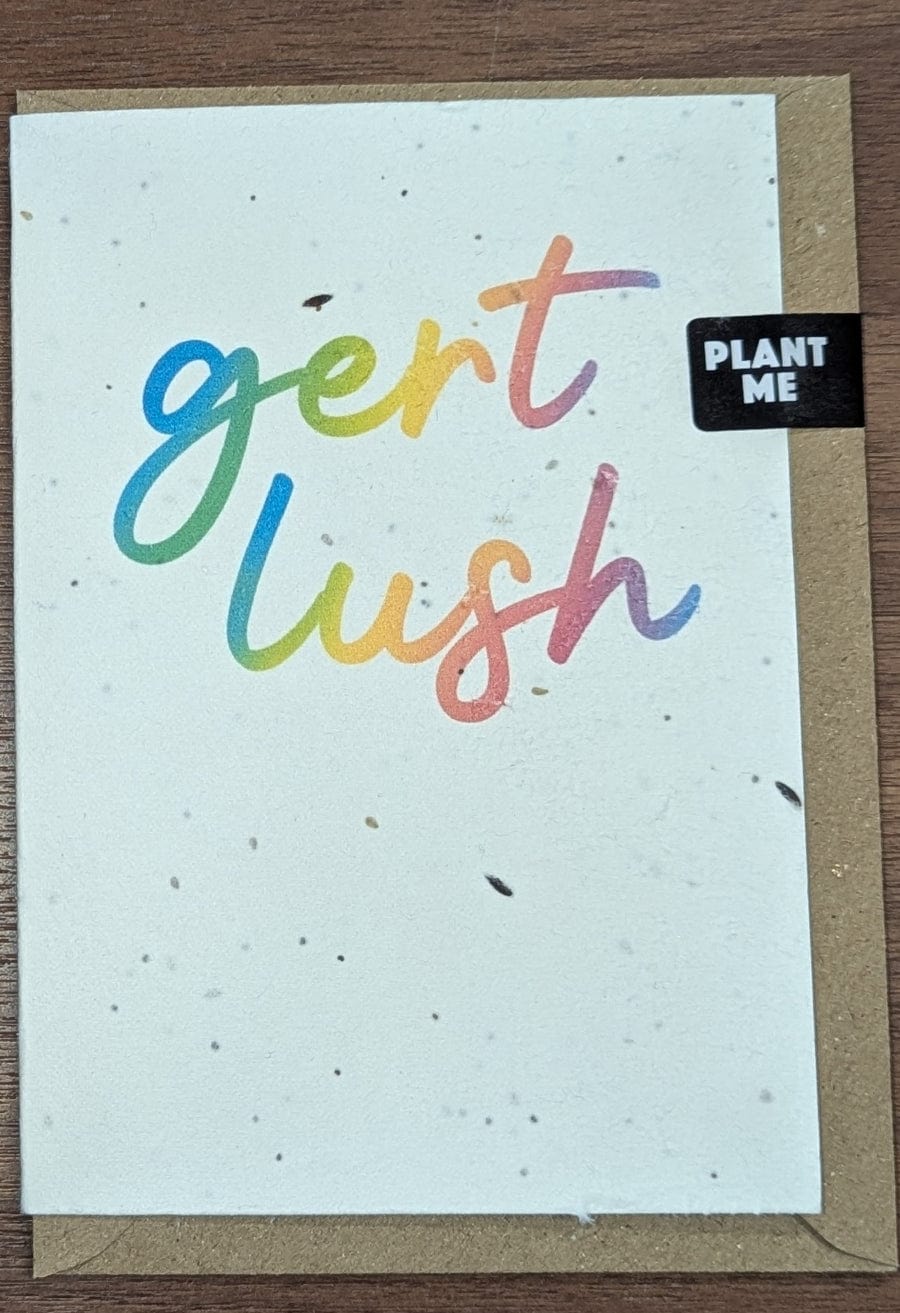 Greetings Card Gert Lush Plantable Seed Card - Two Designs homeware shops bristol gift shops bristol Flower Girl Studios