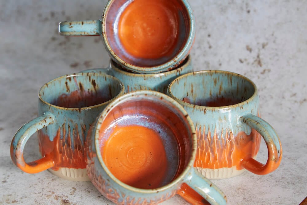 Handmade Ceramic Mug Ceramic Mug (various glazes & textures) homeware shops bristol gift shops bristol Howies Ceramics