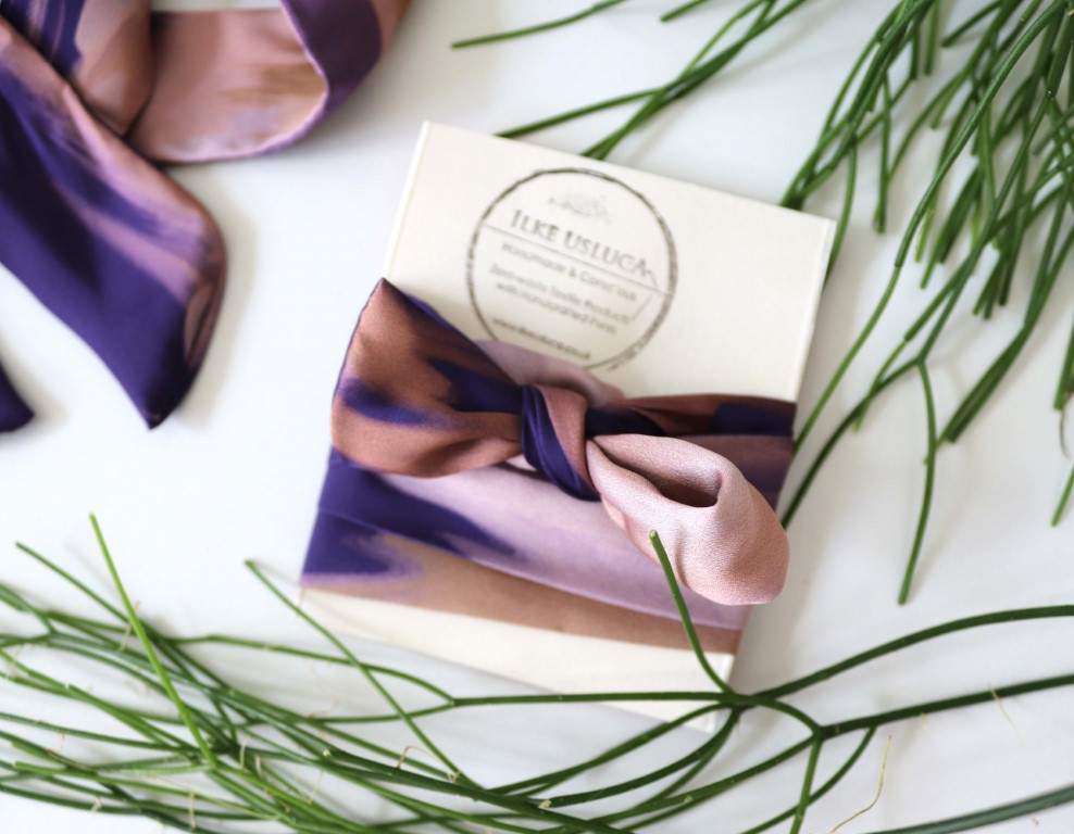 Head Scarf Head Scarf in 'Midnight' Print homeware shops bristol gift shops bristol Ilke Usluca Design