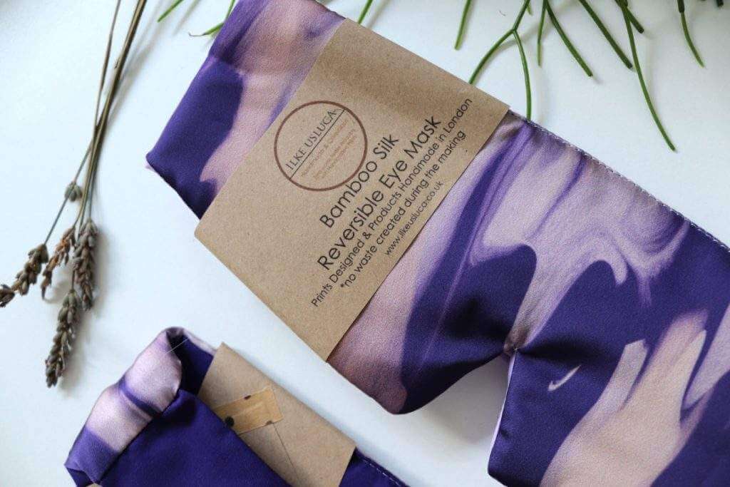 Sleep Mask Sleep Mask (Reversible) Bamboo Silk 'Midnight' homeware shops bristol gift shops bristol Ilke Usluca Design