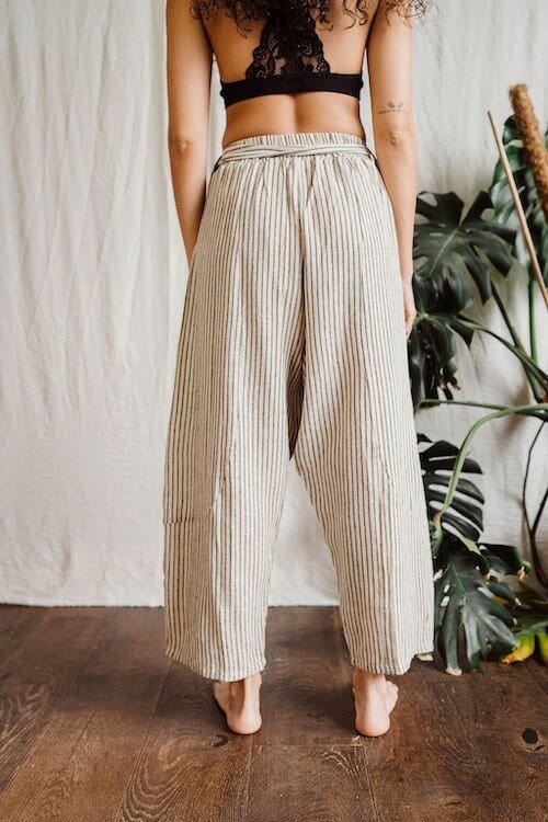Trousers Inka Harem Trousers - Stripy Black and White - UK 8-14 homeware shops bristol gift shops bristol Inka Free