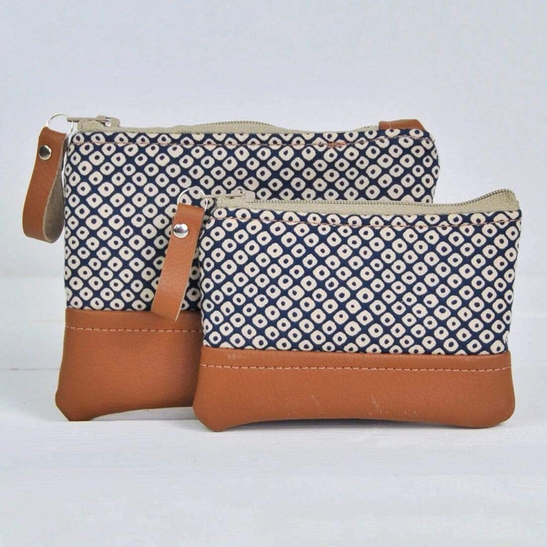 Purse / Wallet Coin Purse - Navy Diamond homeware shops bristol gift shops bristol Lauren Holloway