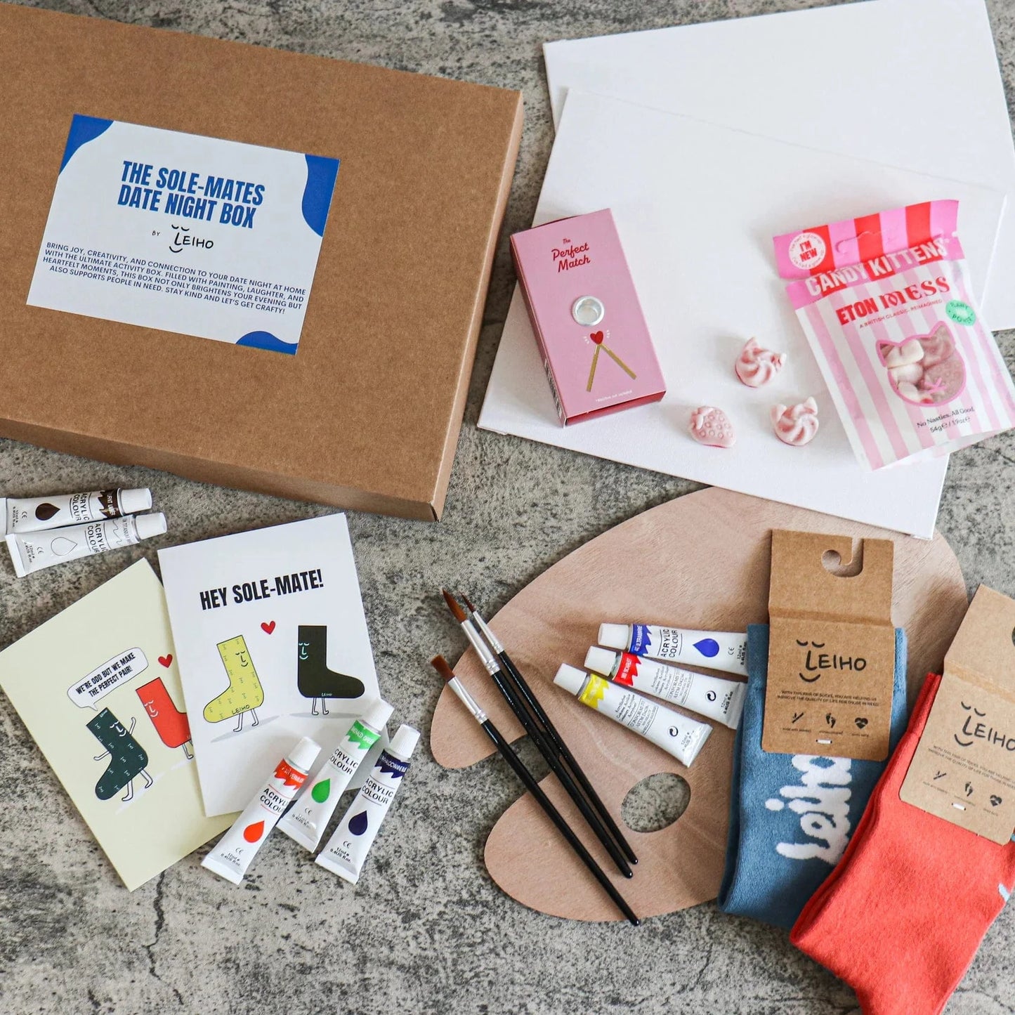 Art & Craft Kits The Sole-Mates Date Night Cosy Painting Box homeware shops bristol gift shops bristol Leiho