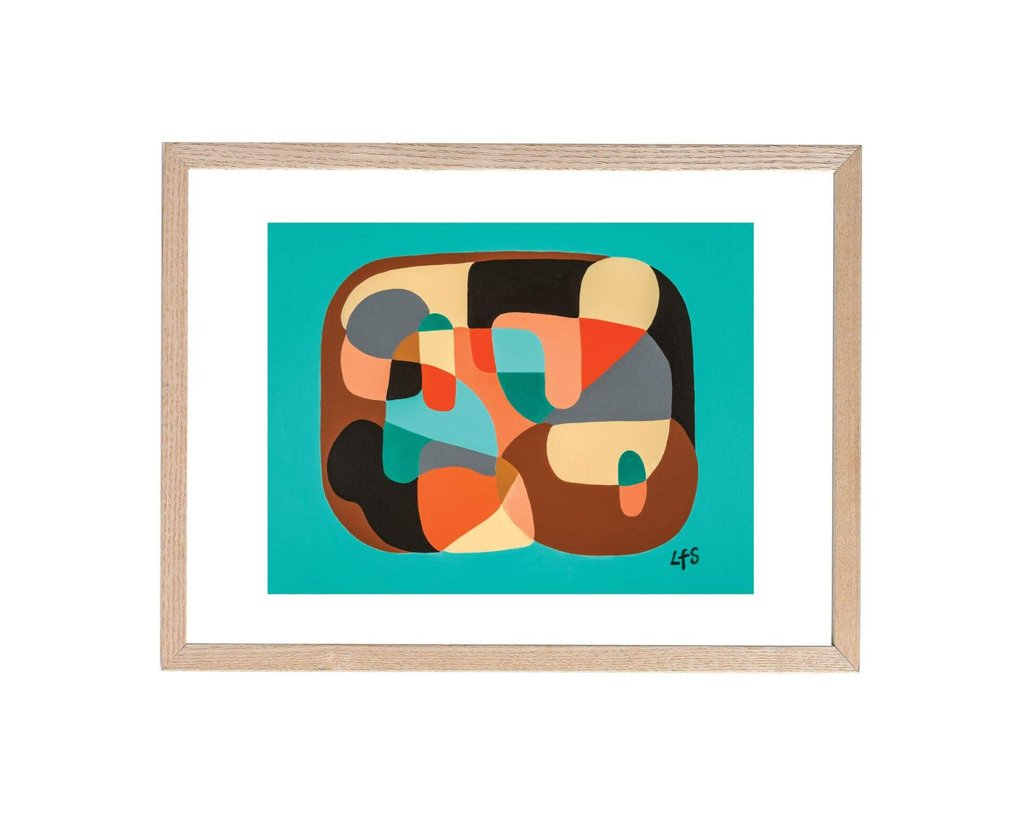 Prints Shape Shifter Green 3 - Fine Art Digital Print homeware shops bristol gift shops bristol Louise Forster-Smith