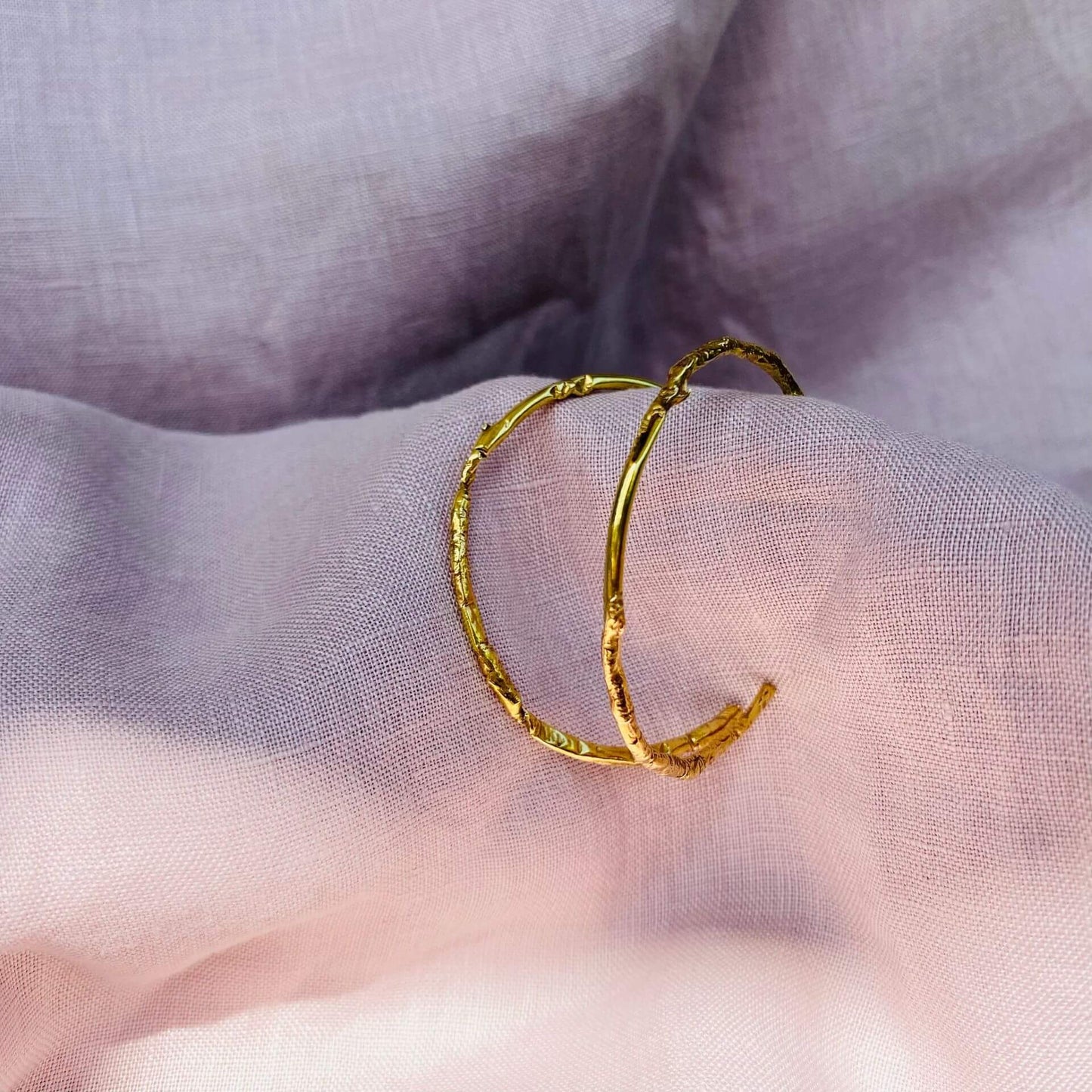 Earrings Goddess Hoops - Recycled Brass (Two Sizes) homeware shops bristol gift shops bristol Lucy Lane Jewellery