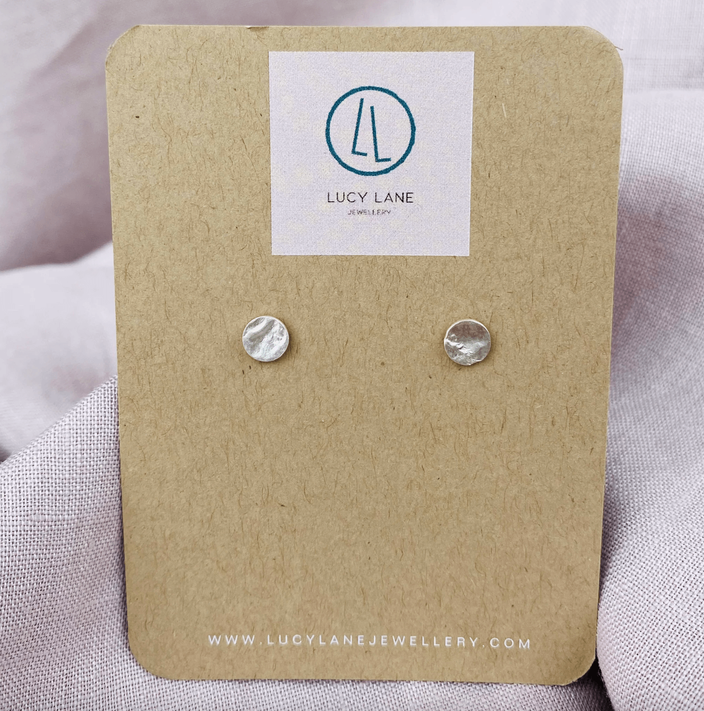 Earrings Small Moon Studs - Recycled Silver homeware shops bristol gift shops bristol Lucy Lane Jewellery