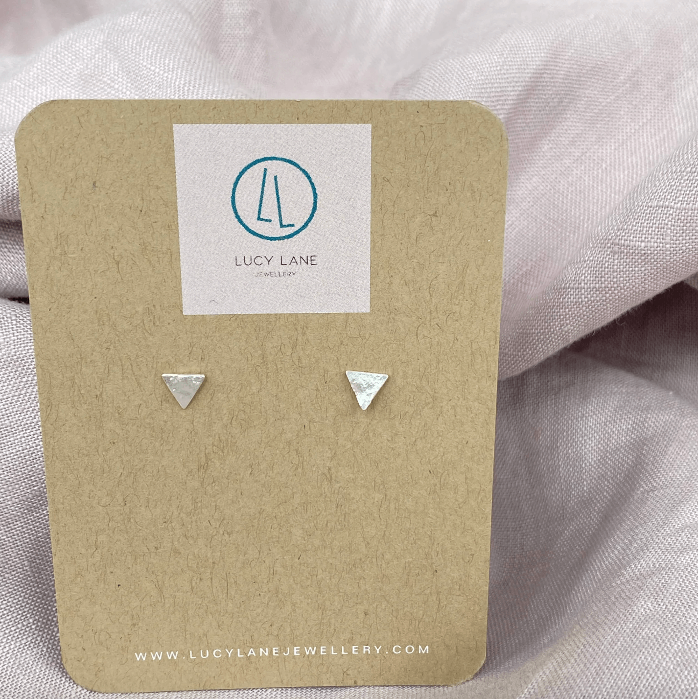 Earrings Tiny Triangle Studs - Recycled Silver homeware shops bristol gift shops bristol Lucy Lane Jewellery