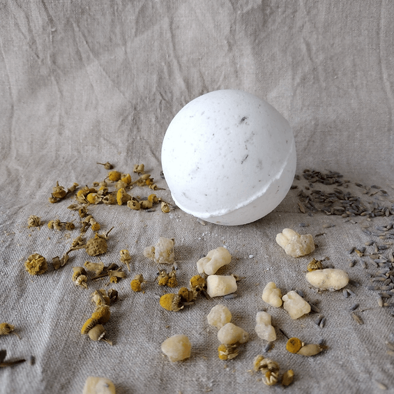 Bathbomb Botanical Bath Bomb - Calm & Quietude (lavender, frankincense & chamomile) homeware shops bristol gift shops bristol Lucy Litchfield