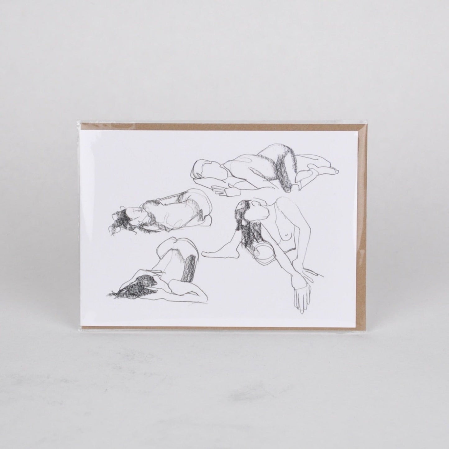 Greeting & Note Cards Four Nudes Printed Figures 'Nudes Collection' - Greetings Cards homeware shops bristol gift shops bristol Lucy Litchfield