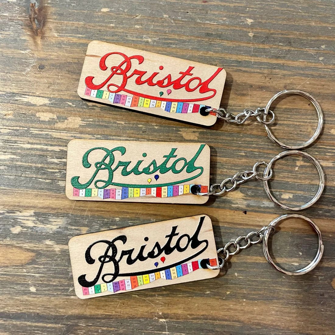 Keyring Bristol keyrings (wooden) homeware shops bristol gift shops bristol Mustard Cuts