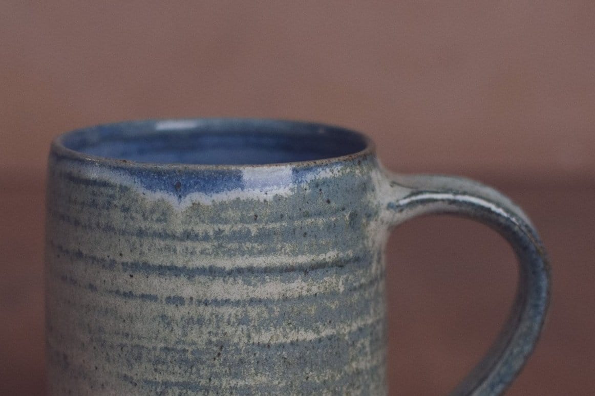 Mug Speckled Stoneware Mug with Blue/Green Glaze (various sizes) homeware shops bristol gift shops bristol Nicholas Dover Ceramics