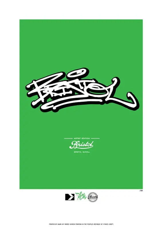 Print Original Screen Print - Deams Bristol Scroll (A2) homeware shops bristol gift shops bristol Peoples Republic Of Stokes Croft