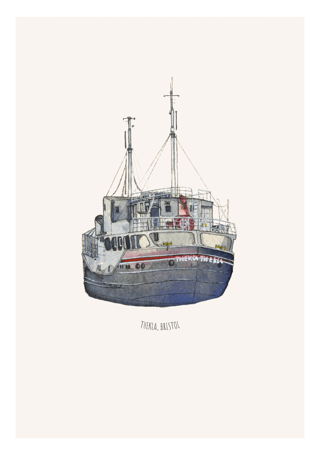 Print Thekla Fine Art Print Bristol Fine Art Print - A5 (various designs) homeware shops bristol gift shops bristol Poppy Victoria May Art