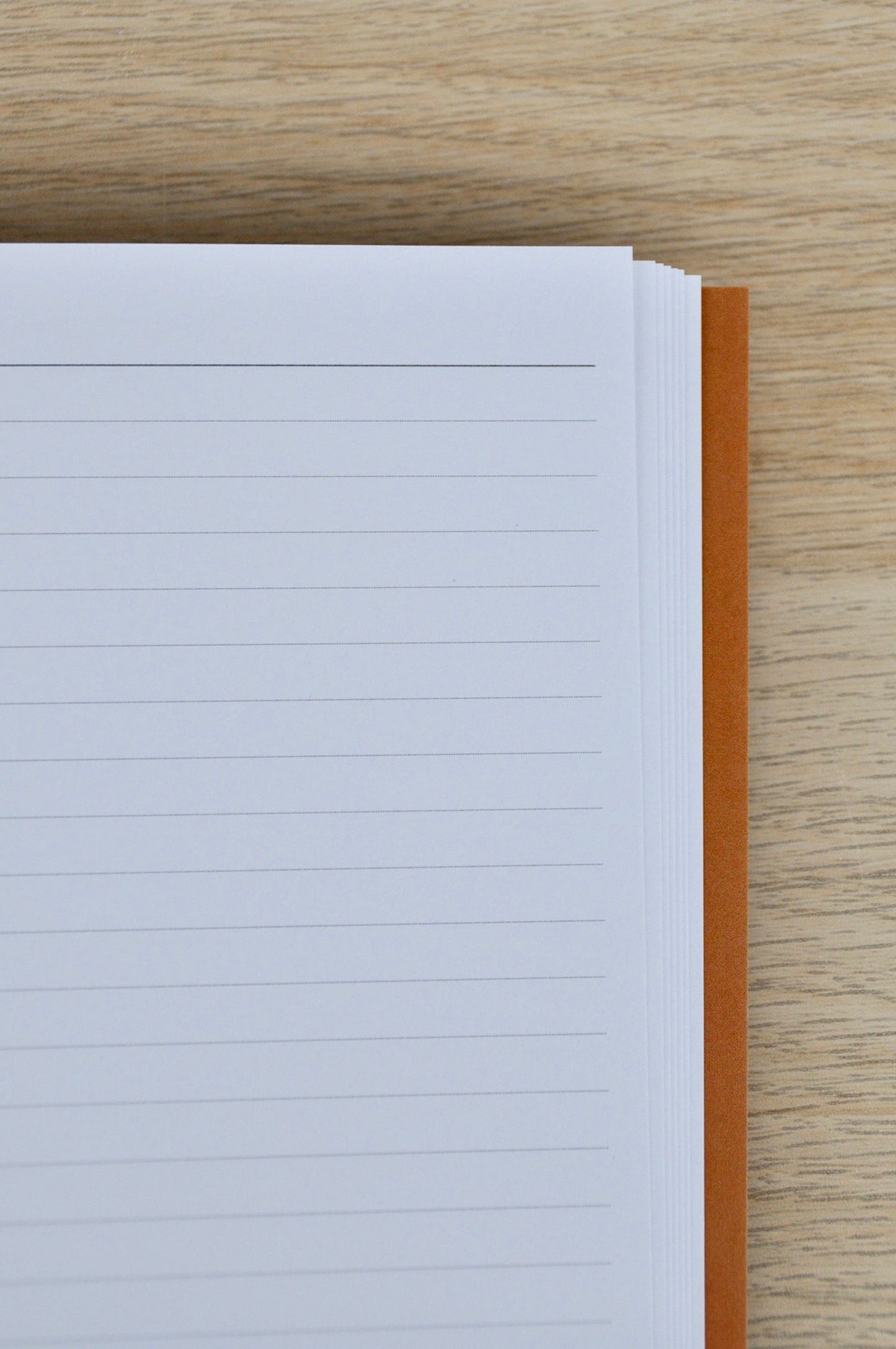 RULED Notebook/Sketchbook with Rust Orange Cover homeware shops bristol gift shops bristol PRIOR SHOP