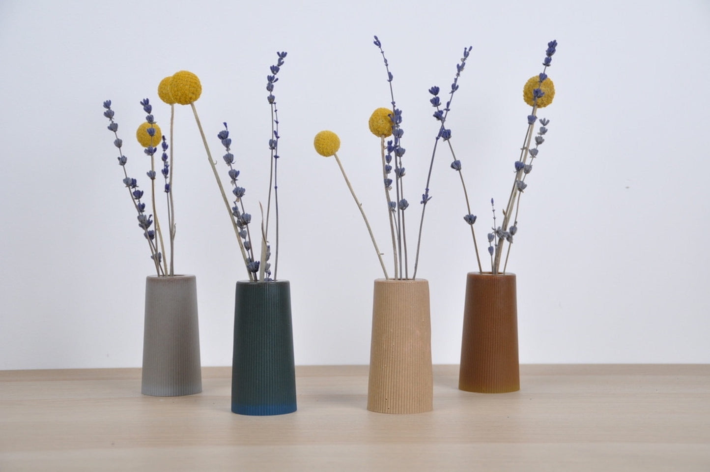 Vase Dust & Plant Resin Small Vase - 'Ribbed' - (various colours) homeware shops bristol gift shops bristol PRIOR SHOP