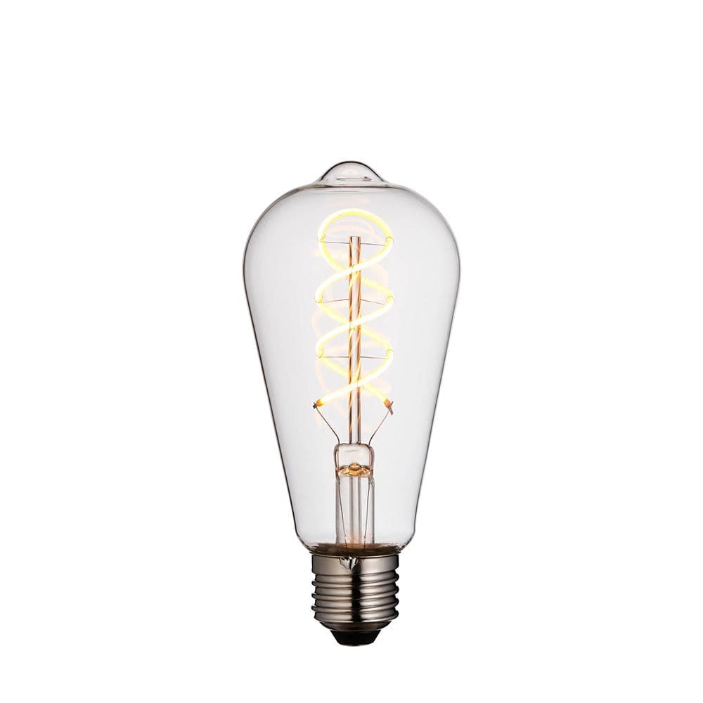 Bulb Teardrop Spiral Filament bulb (LED) homeware shops bristol gift shops bristol Priormade
