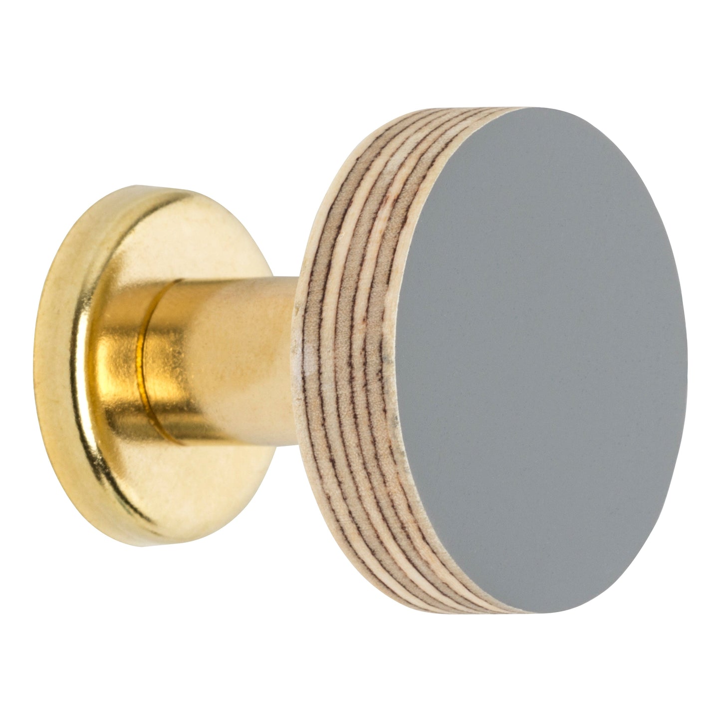 Cabinet Knob Birch & Brass Knob in Smoke Grey homeware shops bristol gift shops bristol Priormade