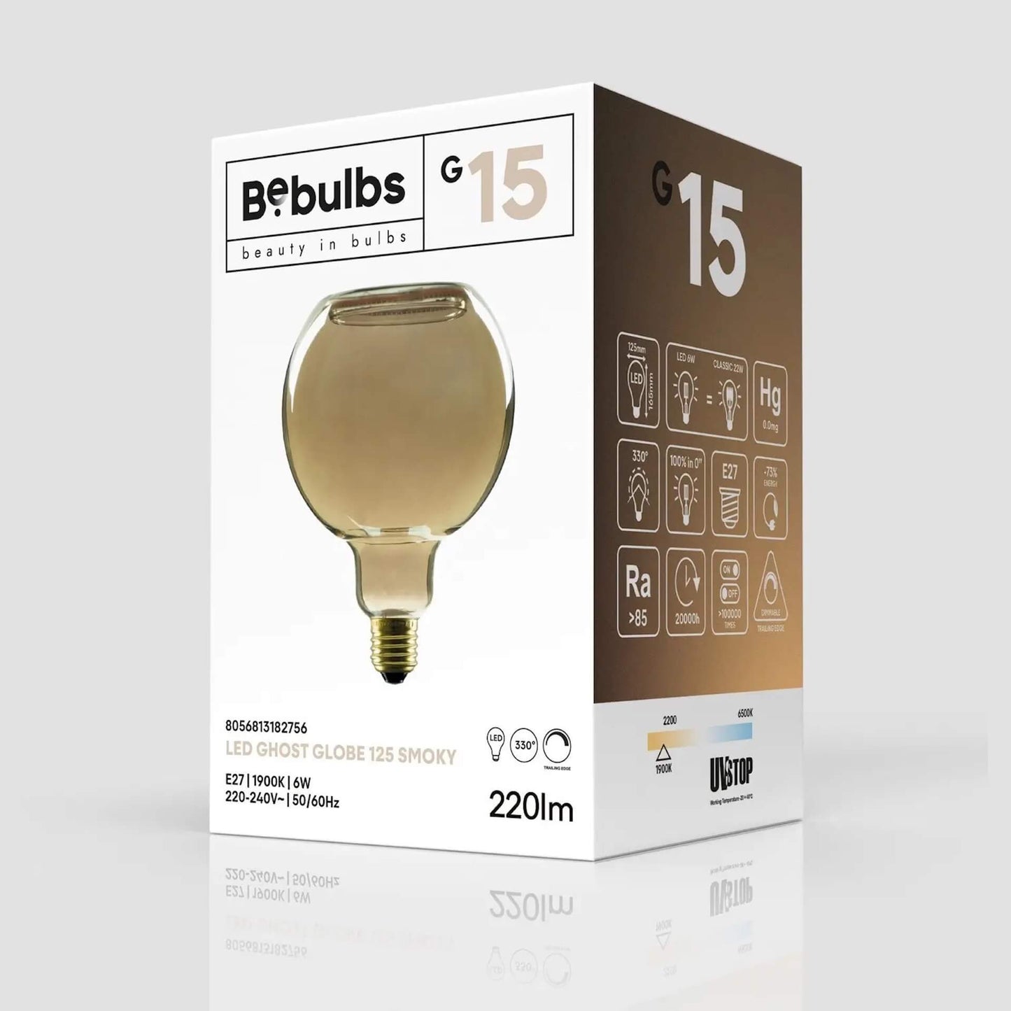 'Ghost Line' LED Bulb (small) - Smoked and Amber Options homeware shops bristol gift shops bristol PRIORMADE