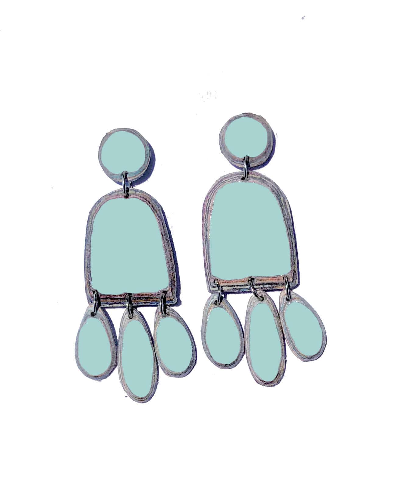 Earrings Recycled Paper Lifu earring (various designs) homeware shops bristol gift shops bristol Quazi Design