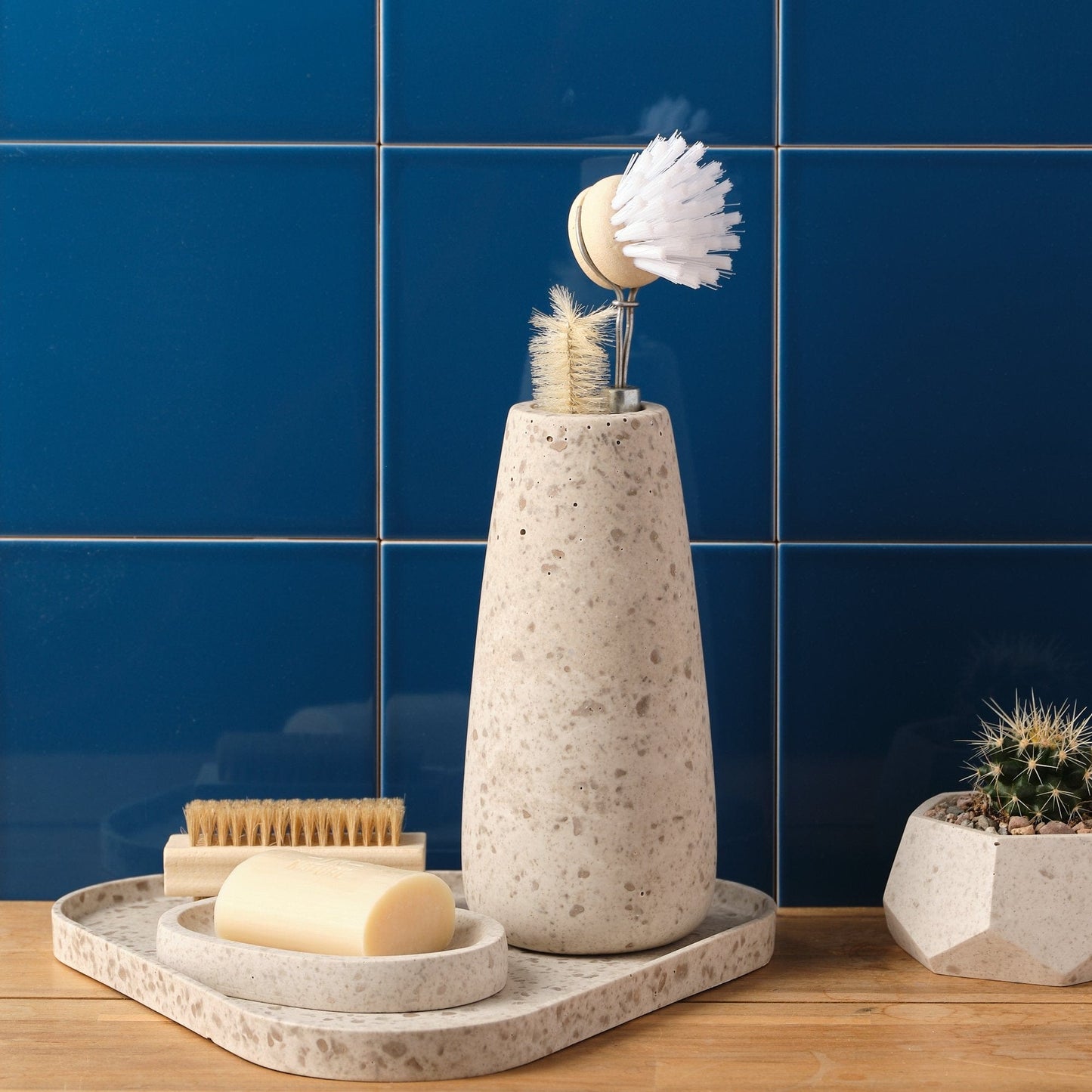 Vases Vase - Jesmonite and Coffee Grounds homeware shops bristol gift shops bristol Sarah Christensen Design