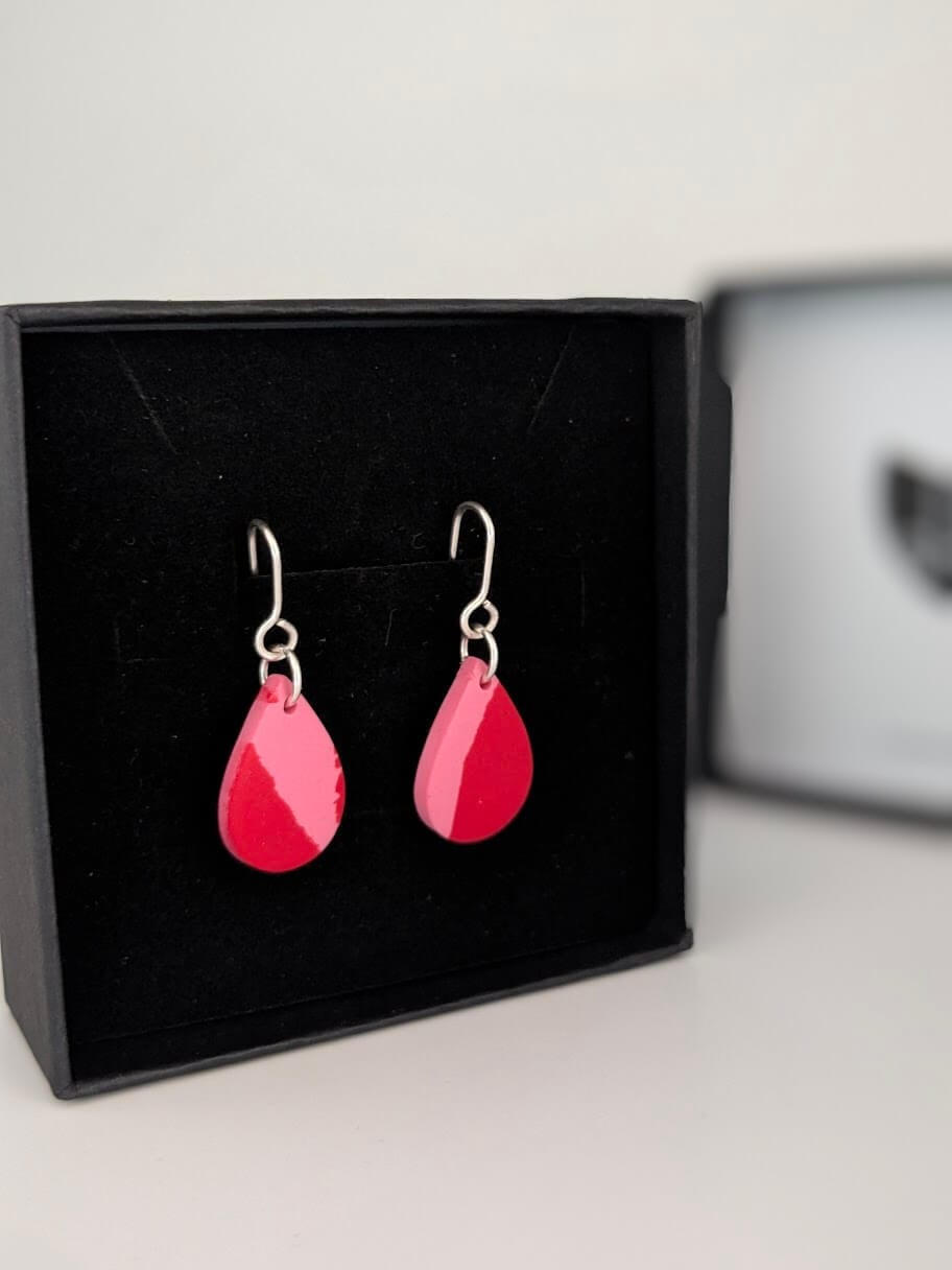 Jewellery Abstract Pattern Small Teardrop Dangle Earring homeware shops bristol gift shops bristol Shaped Contemporary