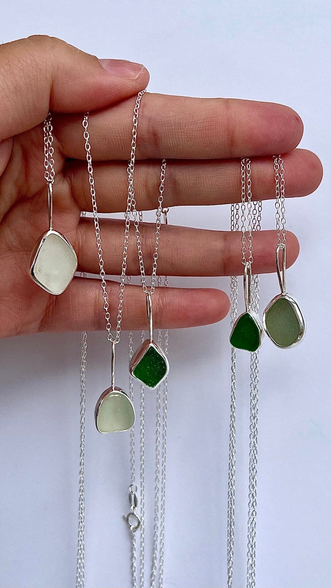 Necklace Seaglass Necklace (various colours) homeware shops bristol gift shops bristol Shiryun Jewellery