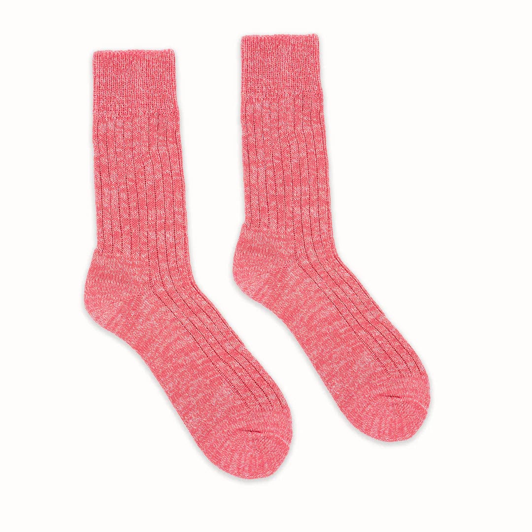 Recycled Yarn Socks - Coral Pink Fleck S/M/L homeware shops bristol gift shops bristol Socko