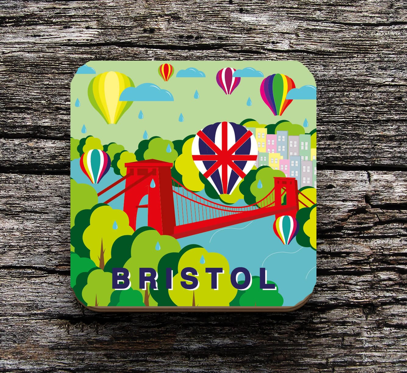 Coasters Bristol Balloon Fiesta Coaster homeware shops bristol gift shops bristol Sunny Luna