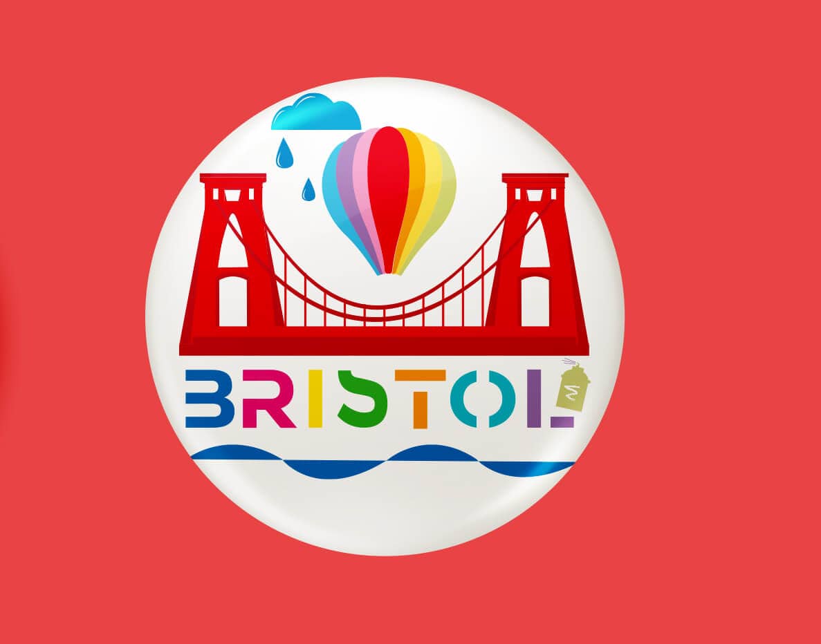 Badge Bristol City Badge homeware shops bristol gift shops bristol Sunny Luna